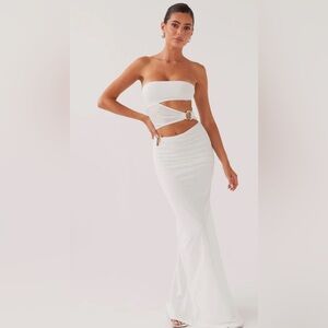 Peppermayo Into Pieces Mesh Maxi Dress